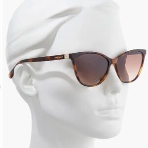 Longchamp Brown Gradient Cat Eye Ladies Sunglasses LO659S 214 57
Longchamp